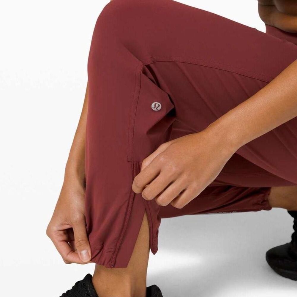 Lululemon Adapted State High Rise Jogger Burgundy Savannah Size 6 Run